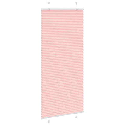 Pleated Blind Pink 90x200 cm Fabric Width 89.4 cm Polyester