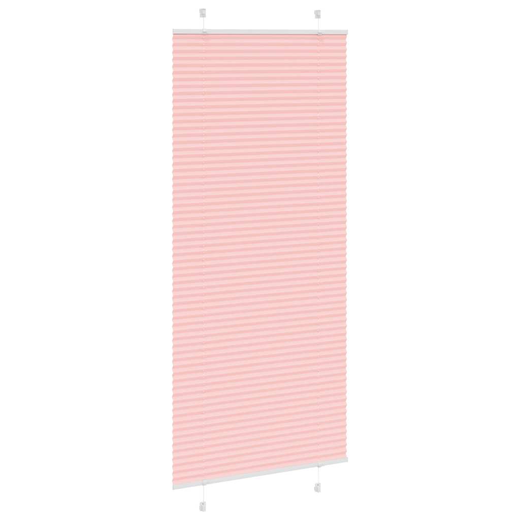 Pleated Blind Pink 100x200 cm Fabric Width 99.4 cm Polyester