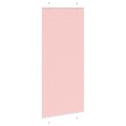 Pleated Blind Pink 100x200 cm Fabric Width 99.4 cm Polyester