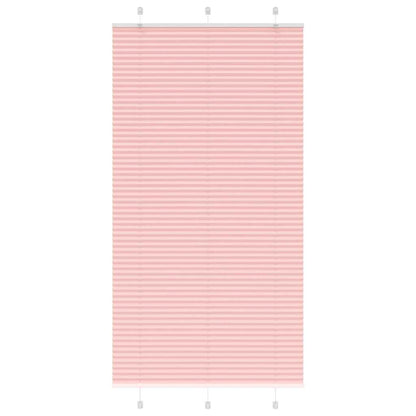 Pleated Blind Pink 105x200 cm Fabric Width 104.4 cm Polyester