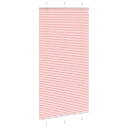 Pleated Blind Pink 105x200 cm Fabric Width 104.4 cm Polyester