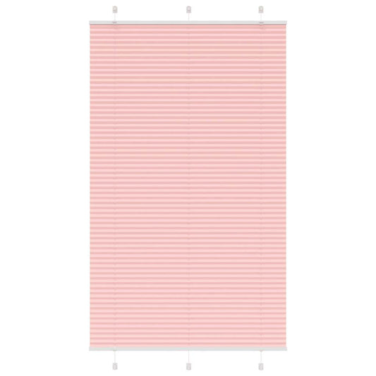 Pleated Blind Pink 115x200 cm Fabric Width 114.4 cm Polyester