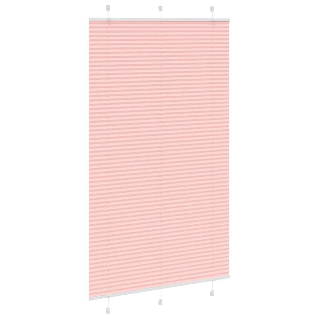 Pleated Blind Pink 115x200 cm Fabric Width 114.4 cm Polyester