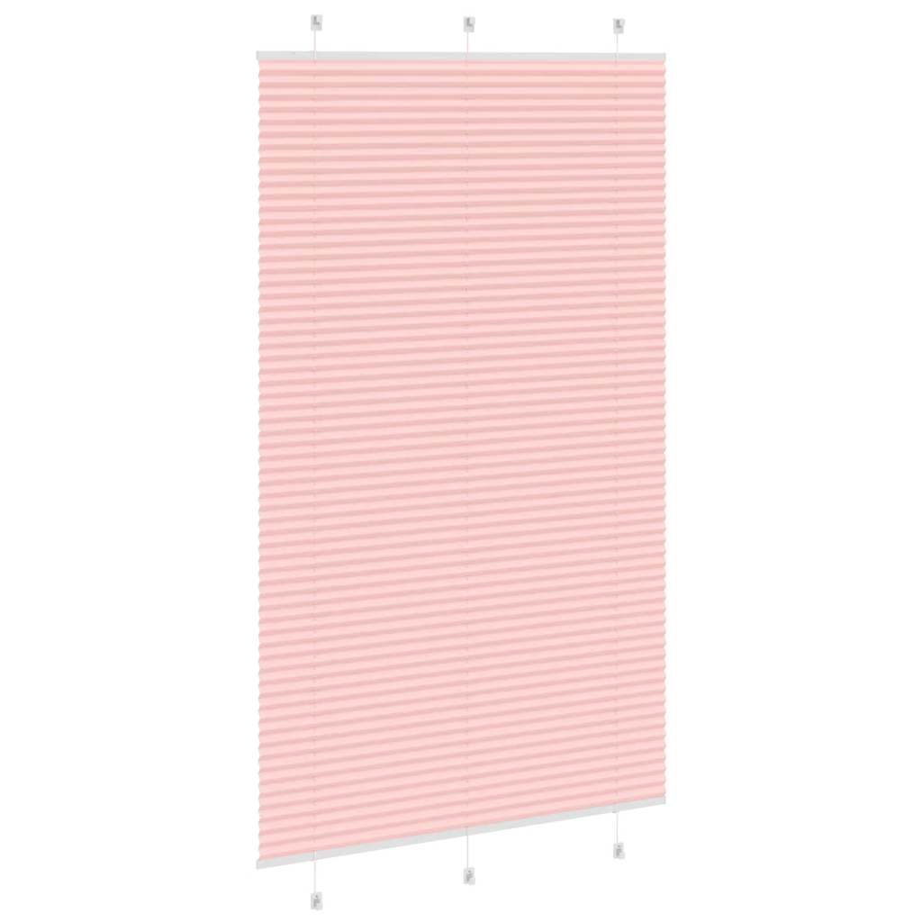 Pleated Blind Pink 115x200 cm Fabric Width 114.4 cm Polyester