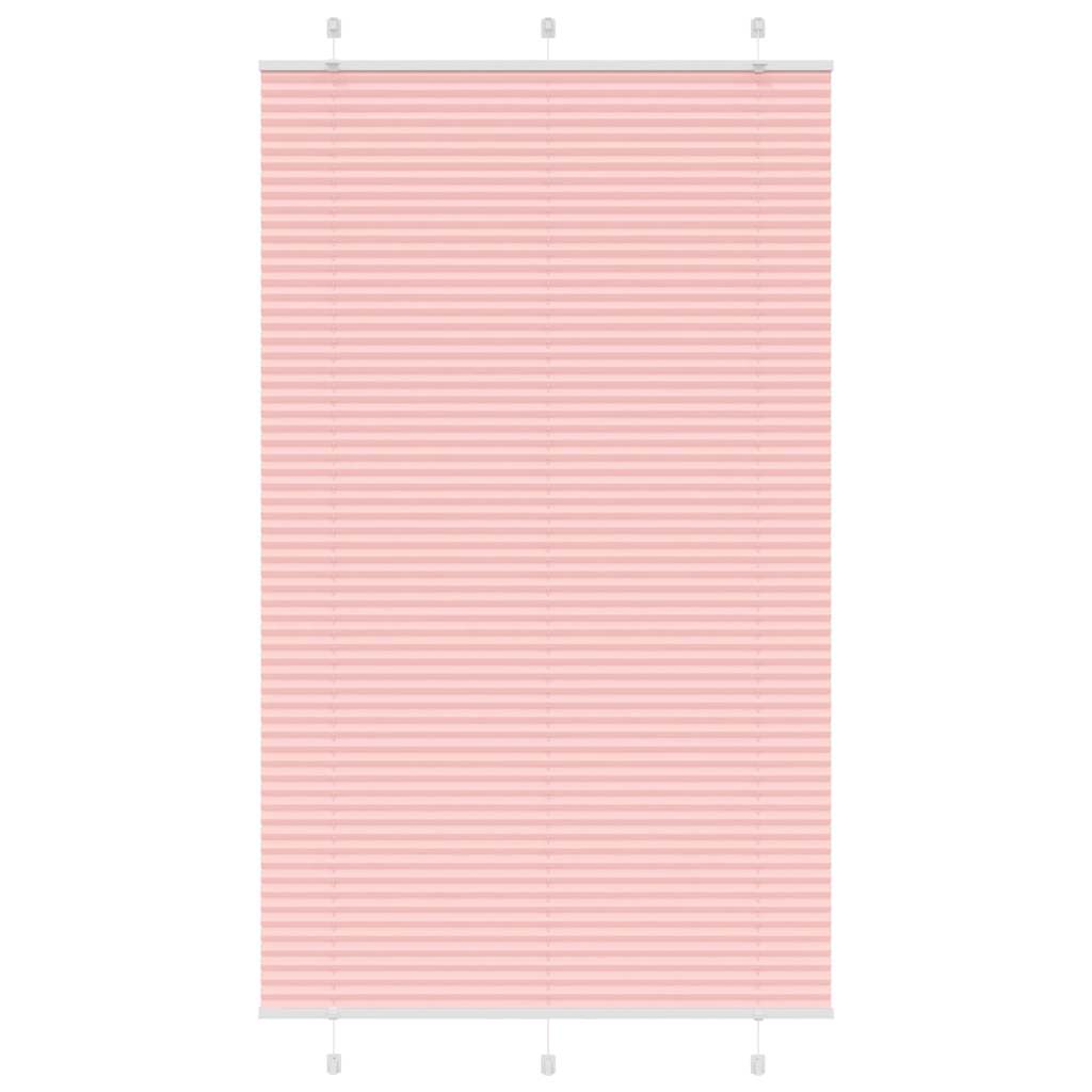 Pleated Blind Pink 120x200 cm Fabric Width 119.4 cm Polyester