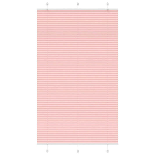 Pleated Blind Pink 120x200 cm Fabric Width 119.4 cm Polyester