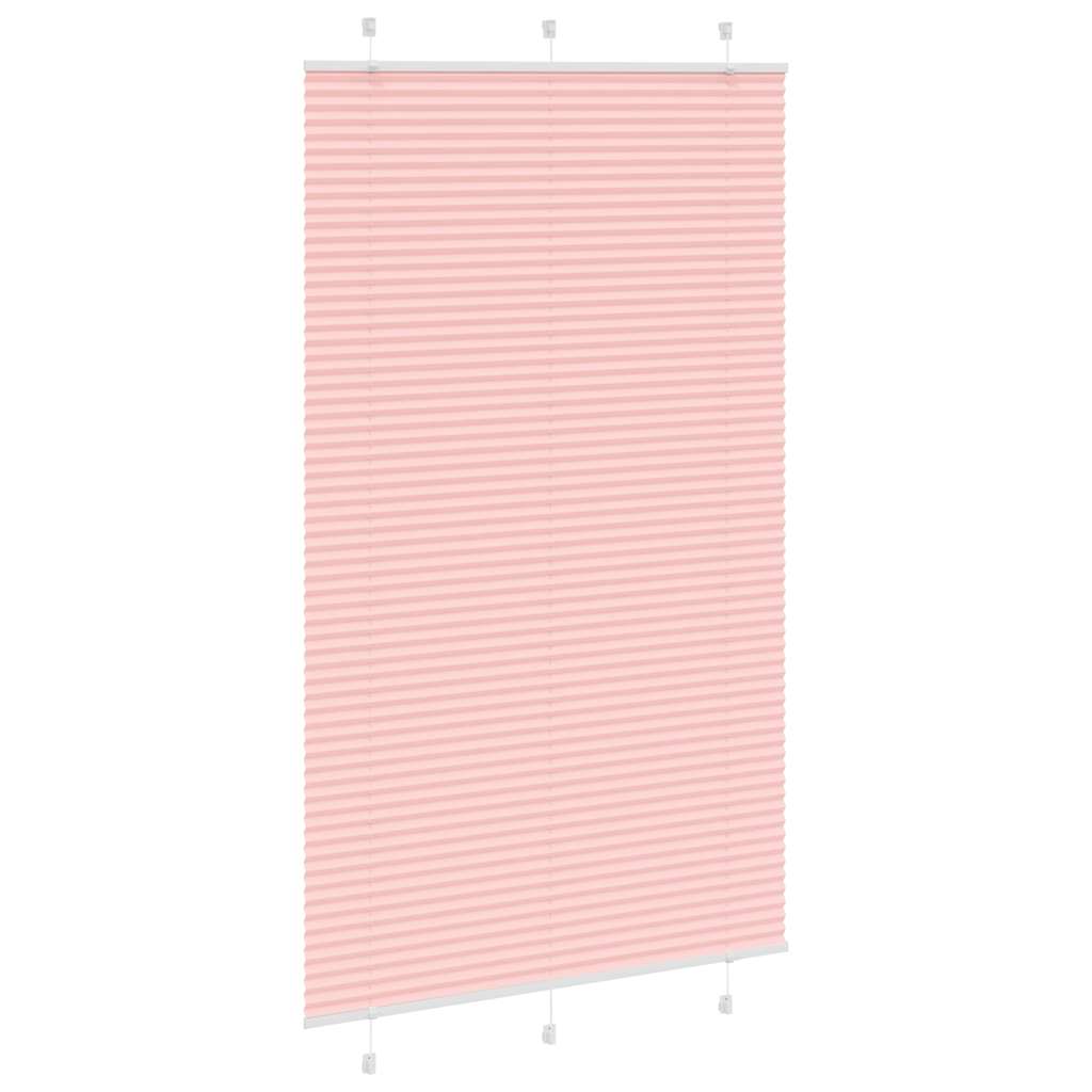 Pleated Blind Pink 120x200 cm Fabric Width 119.4 cm Polyester