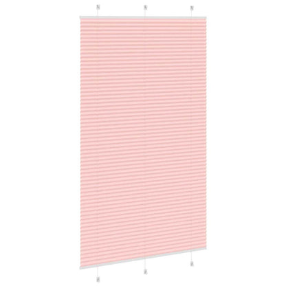 Pleated Blind Pink 120x200 cm Fabric Width 119.4 cm Polyester