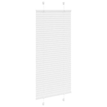 Pleated Blind White 60x100 cm Fabric Width 59.4 cm Polyester