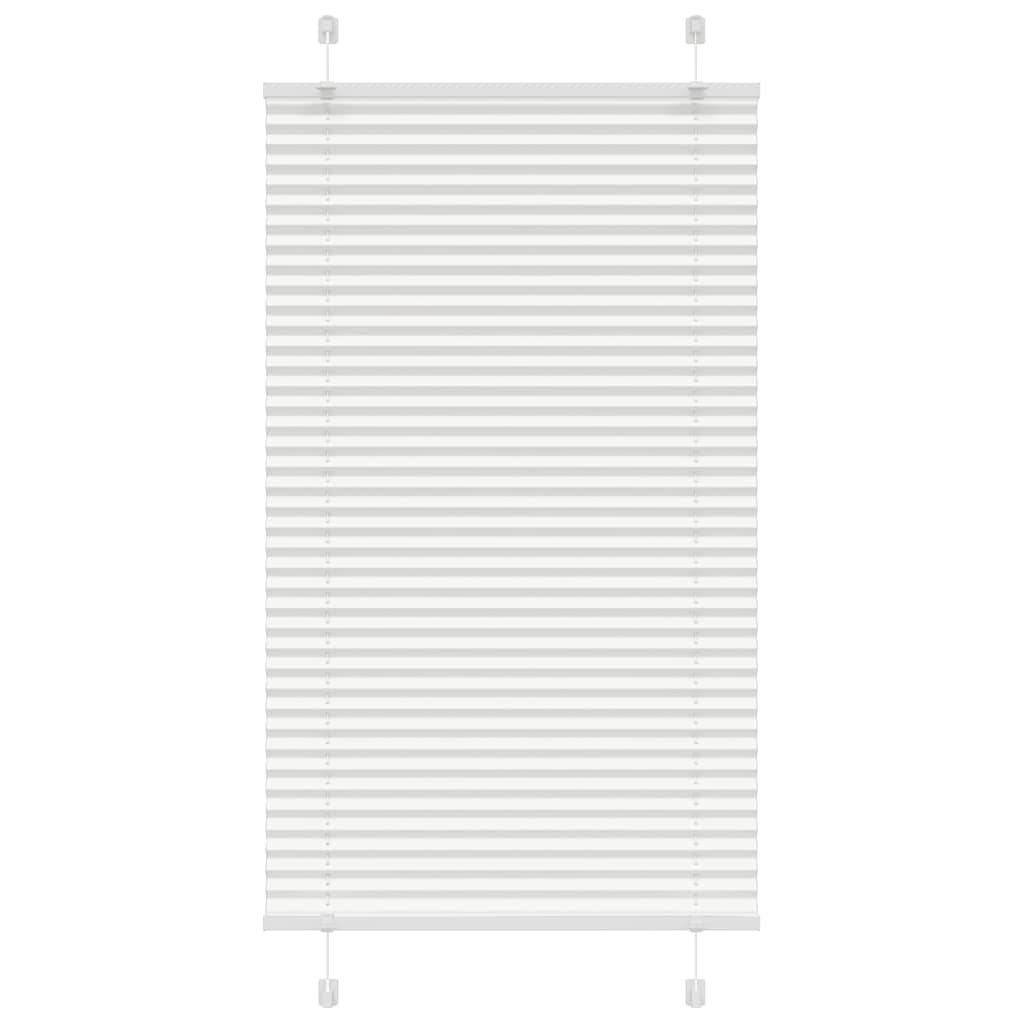 Pleated Blind White 70x100 cm Fabric Width 69.4 cm Polyester