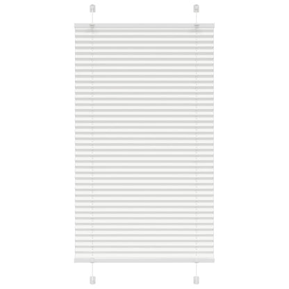 Pleated Blind White 70x100 cm Fabric Width 69.4 cm Polyester