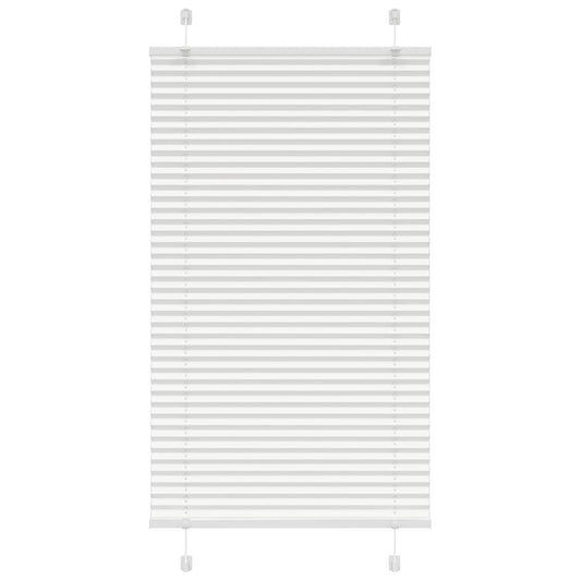 Pleated Blind White 70x100 cm Fabric Width 69.4 cm Polyester