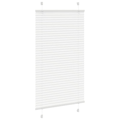 Pleated Blind White 70x100 cm Fabric Width 69.4 cm Polyester