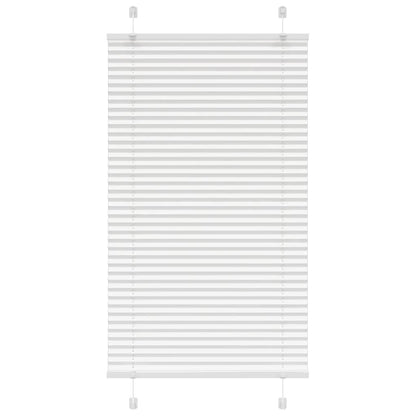 Pleated Blind White 80x100 cm Fabric Width 79.4 cm Polyester