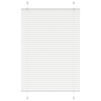 Pleated Blind White 90x100 cm Fabric Width 89.4 cm Polyester