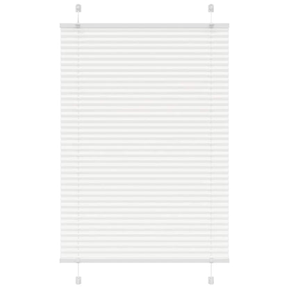 Pleated Blind White 100x100 cm Fabric Width 99.4 cm Polyester