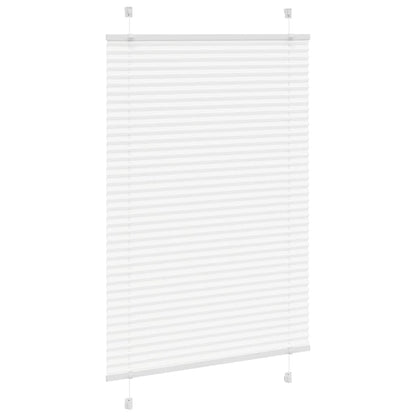 Pleated Blind White 100x100 cm Fabric Width 99.4 cm Polyester