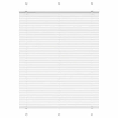 Pleated Blind White 105x100 cm Fabric Width 104.4 cm Polyester