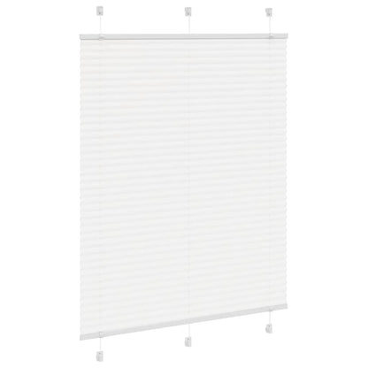 Pleated Blind White 110x100 cm Fabric Width 109.4 cm Polyester