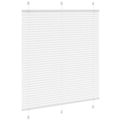 Pleated Blind White 115x100 cm Fabric Width 114.4 cm Polyester