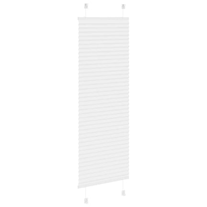 Pleated Blind White 50x150 cm Fabric Width 49.4 cm Polyester