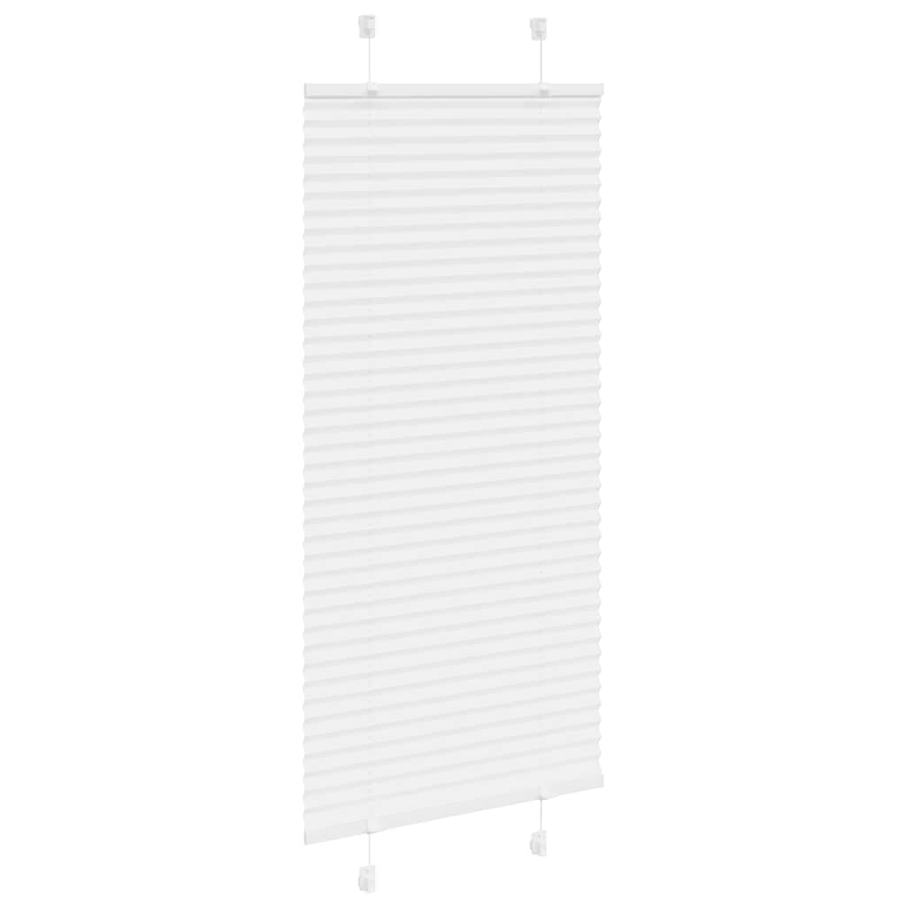 Pleated Blind White 55x150 cm Fabric Width 54.4 cm Polyester