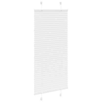 Pleated Blind White 55x150 cm Fabric Width 54.4 cm Polyester