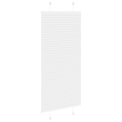 Pleated Blind White 60x150 cm Fabric Width 59.4 cm Polyester