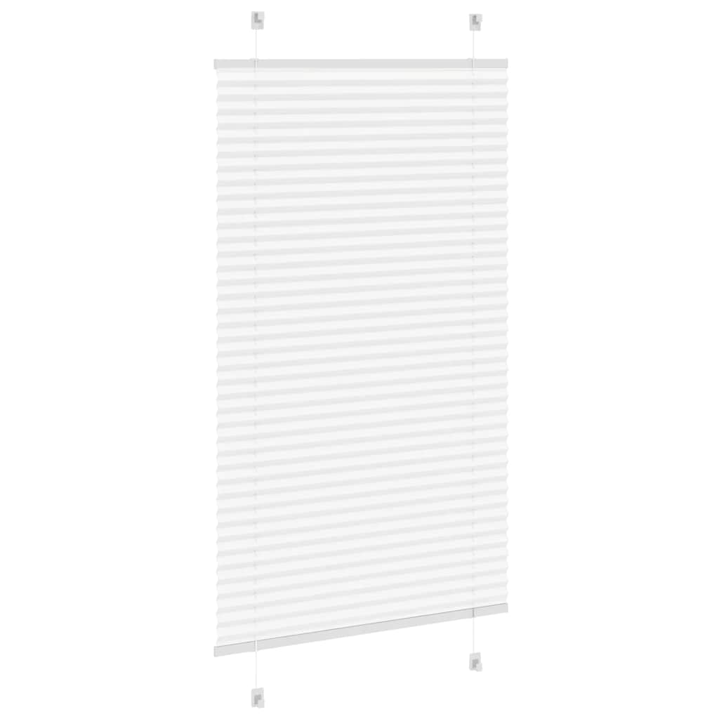 Pleated Blind White 70x150 cm Fabric Width 69.4 cm Polyester