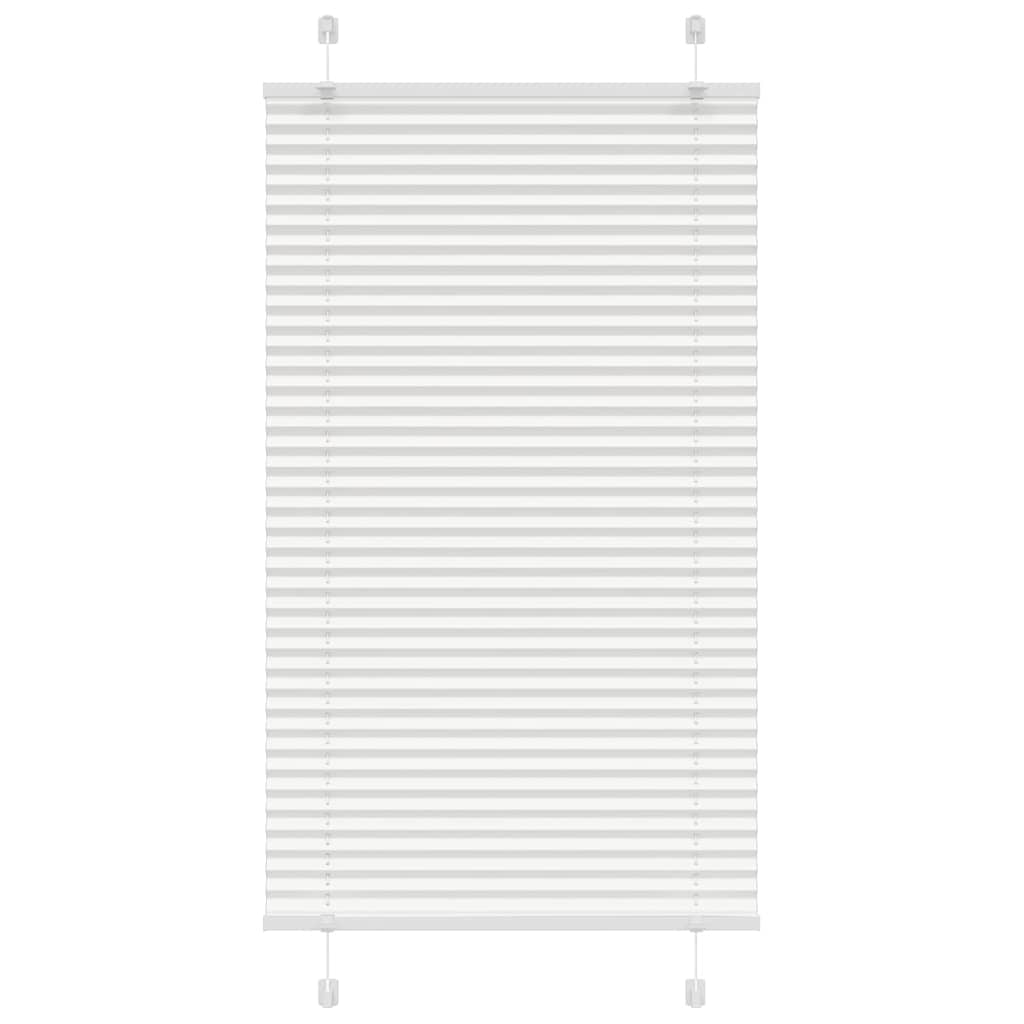 Pleated Blind White 75x150 cm Fabric Width 74.4 cm Polyester