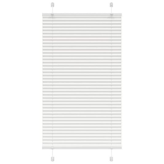 Pleated Blind White 75x150 cm Fabric Width 74.4 cm Polyester