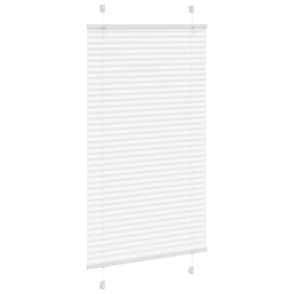 Pleated Blind White 75x150 cm Fabric Width 74.4 cm Polyester