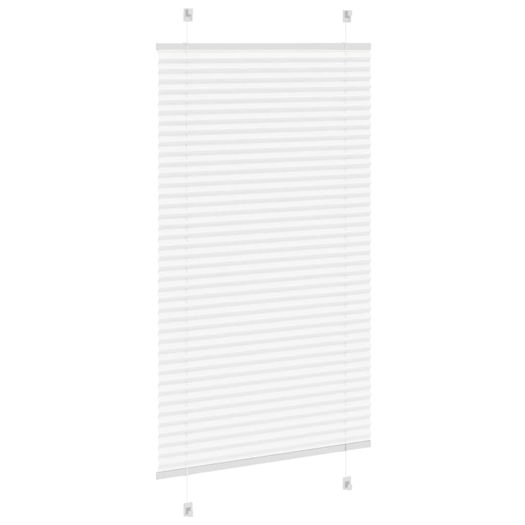 Pleated Blind White 75x150 cm Fabric Width 74.4 cm Polyester