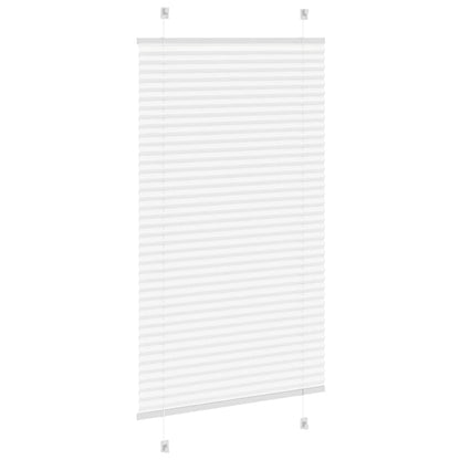 Pleated Blind White 75x150 cm Fabric Width 74.4 cm Polyester