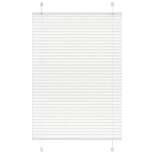 Pleated Blind White 95x150 cm Fabric Width 94.4 cm Polyester