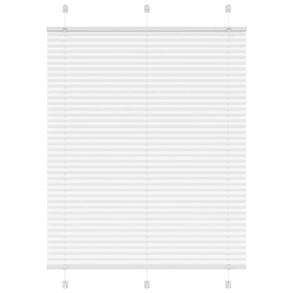 Pleated Blind White 110x150 cm Fabric Width 109.4 cm Polyester