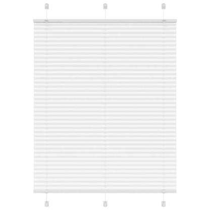 Pleated Blind White 110x150 cm Fabric Width 109.4 cm Polyester