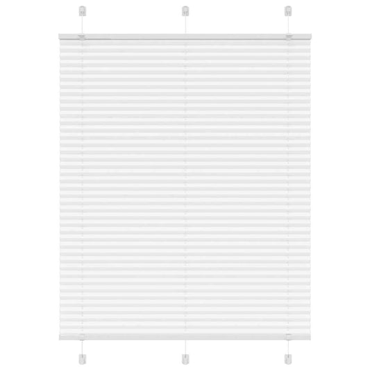 Pleated Blind White 110x150 cm Fabric Width 109.4 cm Polyester