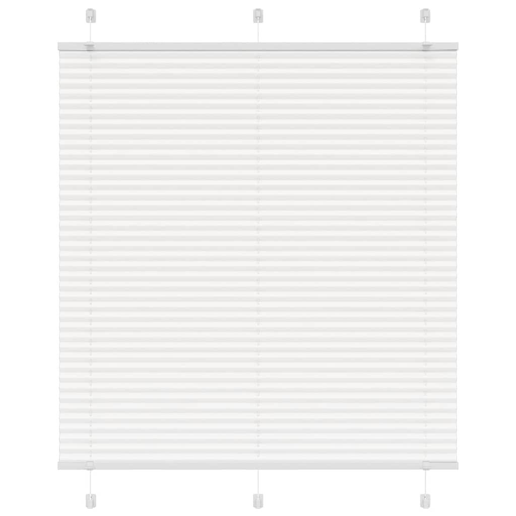 Pleated Blind White 115x150 cm Fabric Width 114.4 cm Polyester