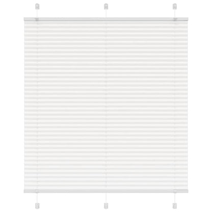 Pleated Blind White 115x150 cm Fabric Width 114.4 cm Polyester