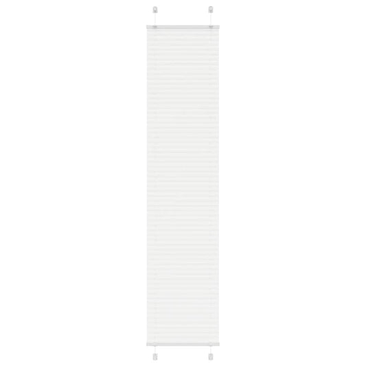 Pleated Blind White 45x200 cm Fabric Width 44.4 cm Polyester