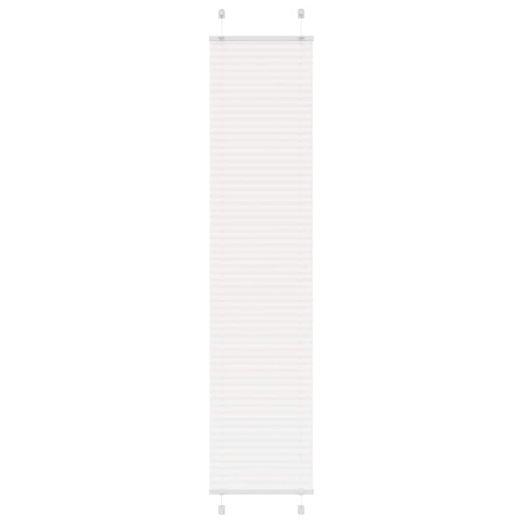 Pleated Blind White 50x200 cm Fabric Width 49.4 cm Polyester