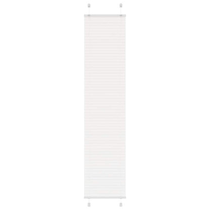 Pleated Blind White 50x200 cm Fabric Width 49.4 cm Polyester