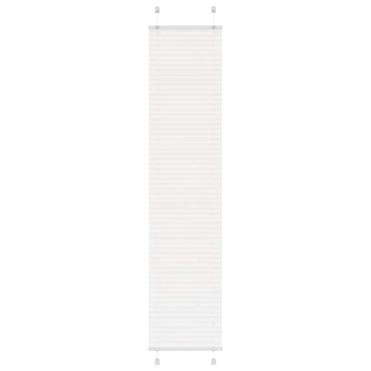 Pleated Blind White 50x200 cm Fabric Width 49.4 cm Polyester