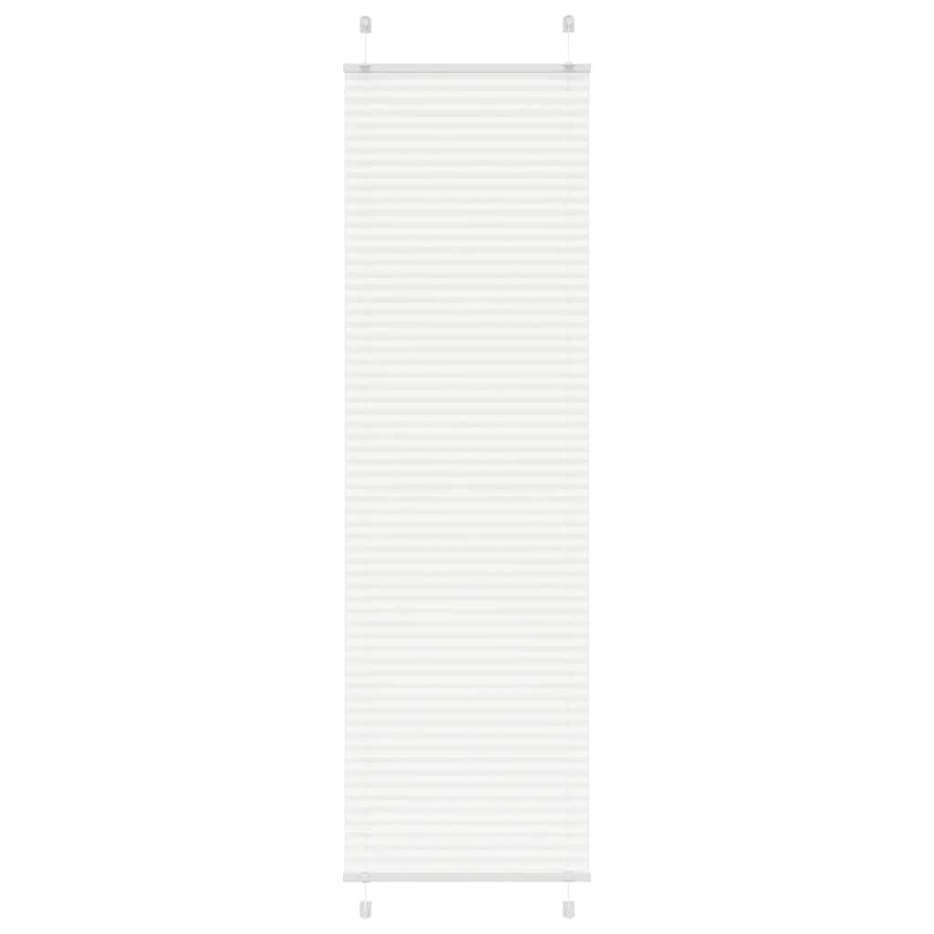 Pleated Blind White 55x200 cm Fabric Width 54.4 cm Polyester