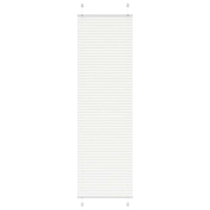 Pleated Blind White 55x200 cm Fabric Width 54.4 cm Polyester