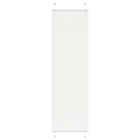 Pleated Blind White 55x200 cm Fabric Width 54.4 cm Polyester