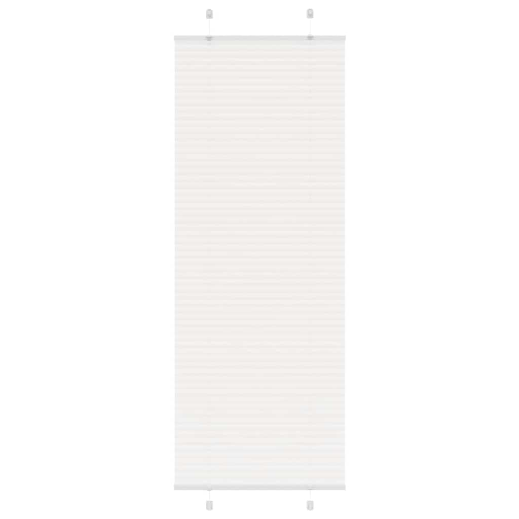 Pleated Blind White 70x200 cm Fabric Width 69.4 cm Polyester