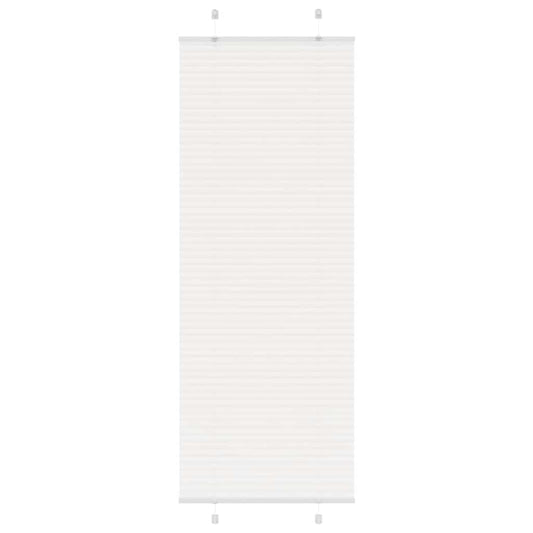 Pleated Blind White 70x200 cm Fabric Width 69.4 cm Polyester