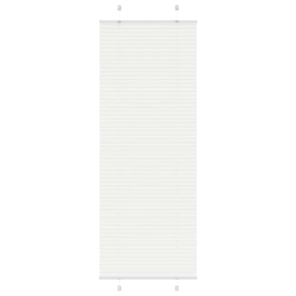 Pleated Blind White 80x200 cm Fabric Width 79.4 cm Polyester